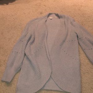 Gray cardigan